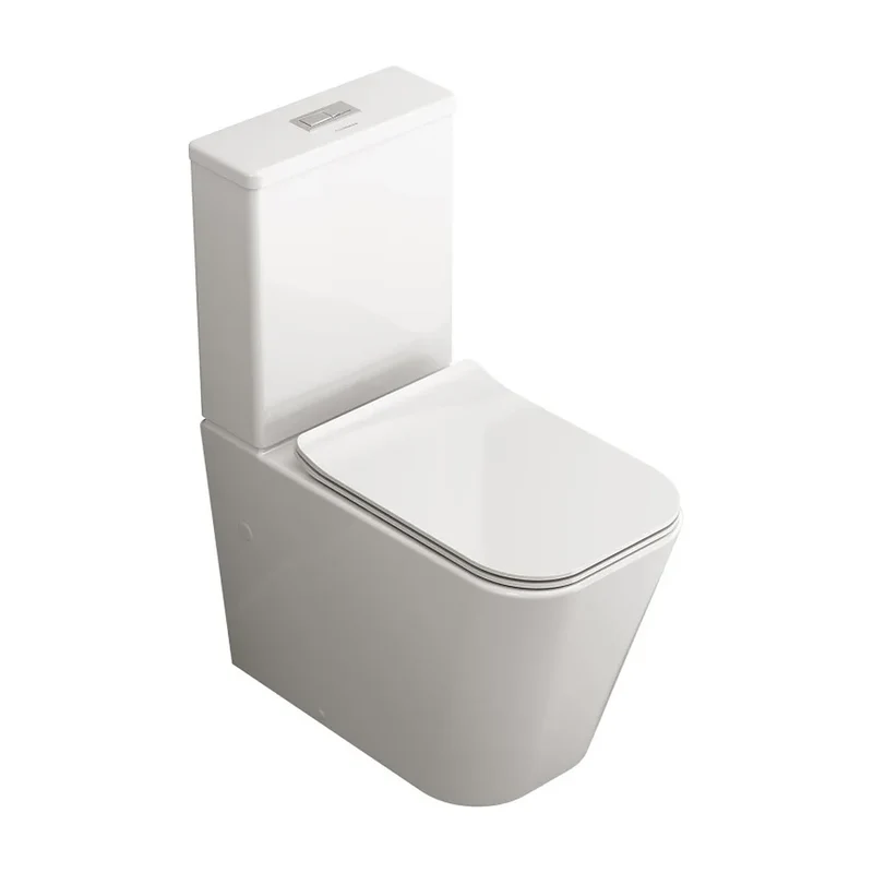 Inodoro Completo de Suelo Florencia Fossil Natura Blanco Brillo