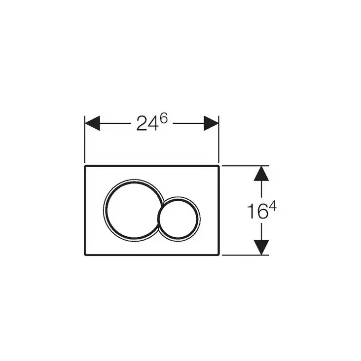 Geberit Sigma01 Pulsador Cromado Mate 115770JQ5