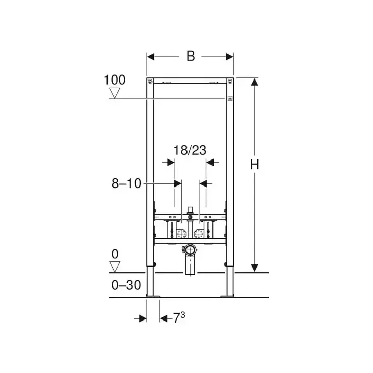 Geberit Duofix Bastidor para Bidé 111512002