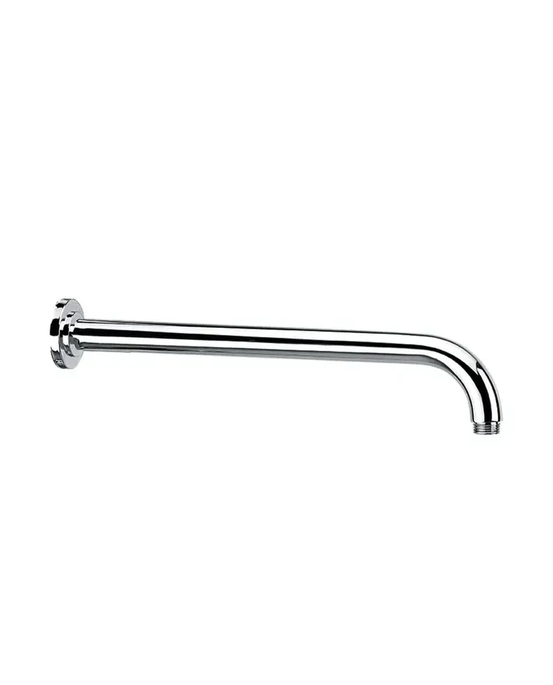 Barra de ducha redonda para pared con acabado cromado y longitud de 40 cm GME