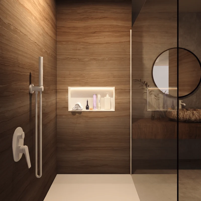 Hornacina de ducha OCEANIC con LED blanco