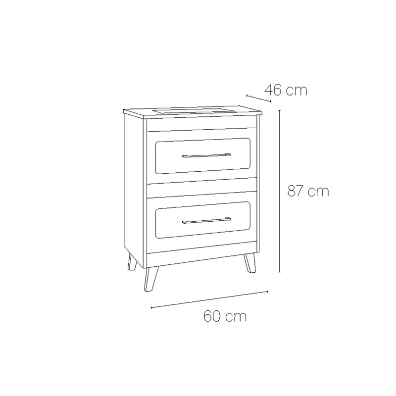 Mueble baño vintage top