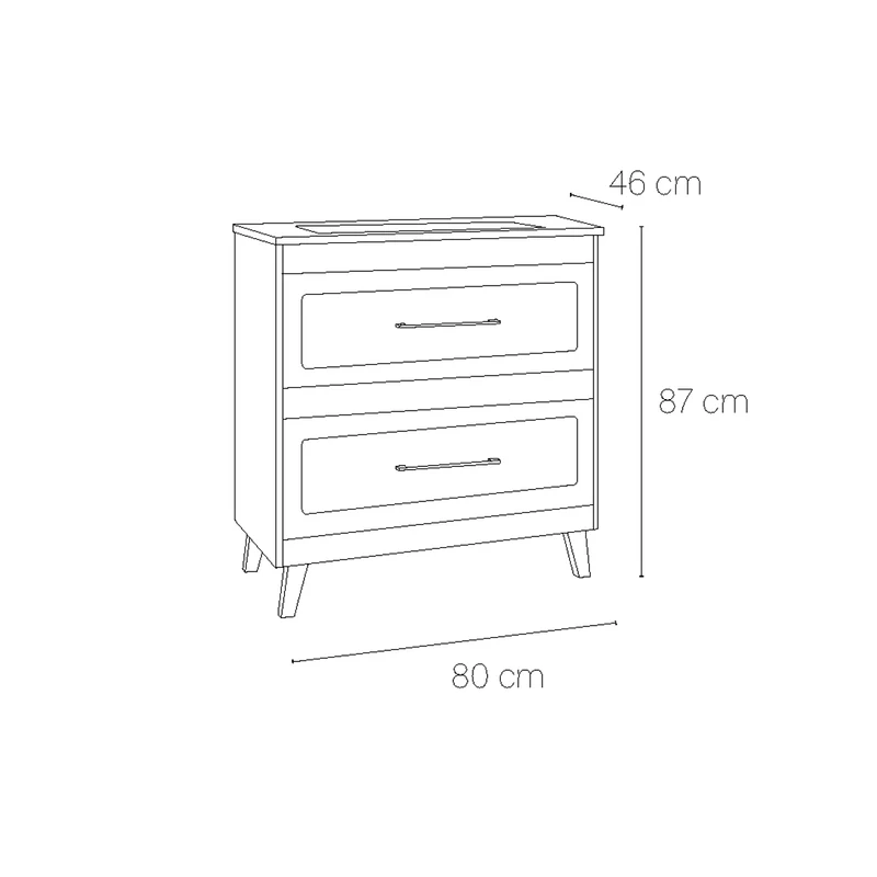 Mueble baño vintage top