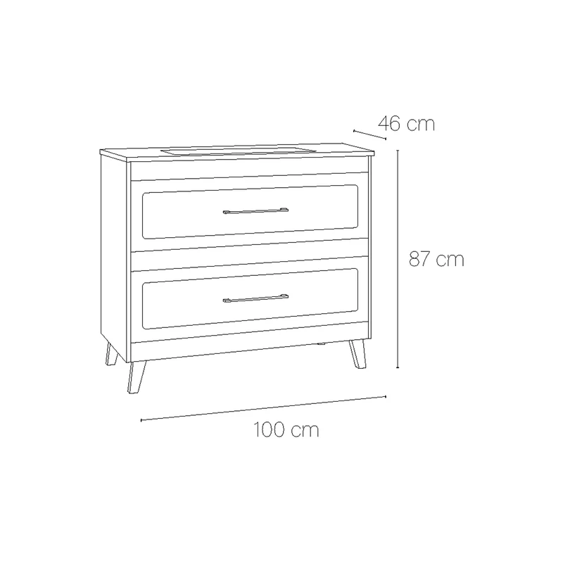 Mueble baño vintage top