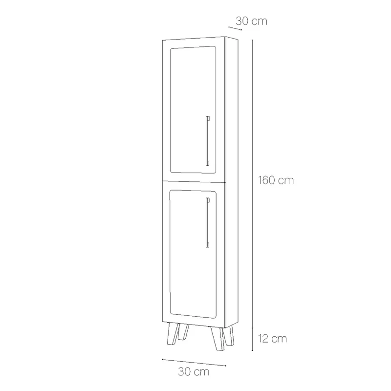 Mueble auxiliar cuarto de baño Vintage top