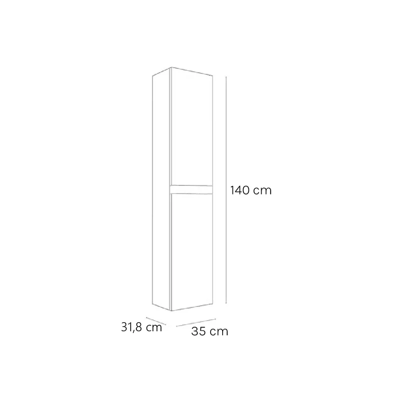Mueble auxiliar para baño Zahara
