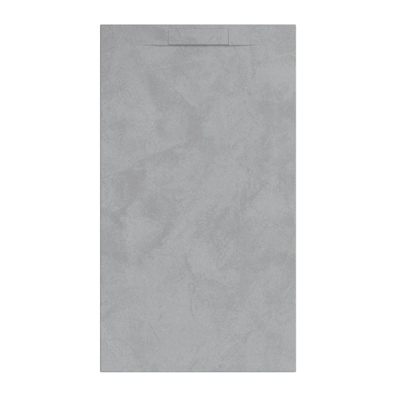 Plato de ducha de resina KORAL espatulado gris