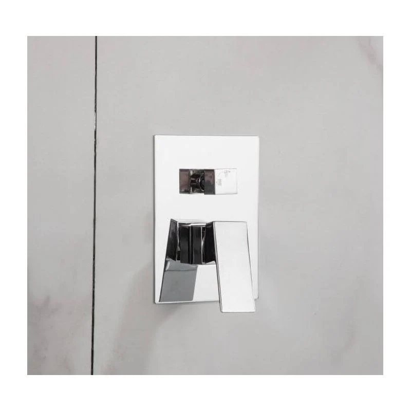 Conjunto de ducha empotrada monomando a pared TILSO cromado