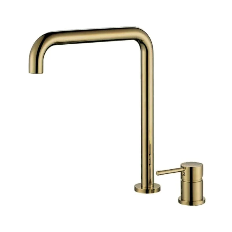 Grifo lavabo alto encastrado monomando giratorio ORUNE dorado