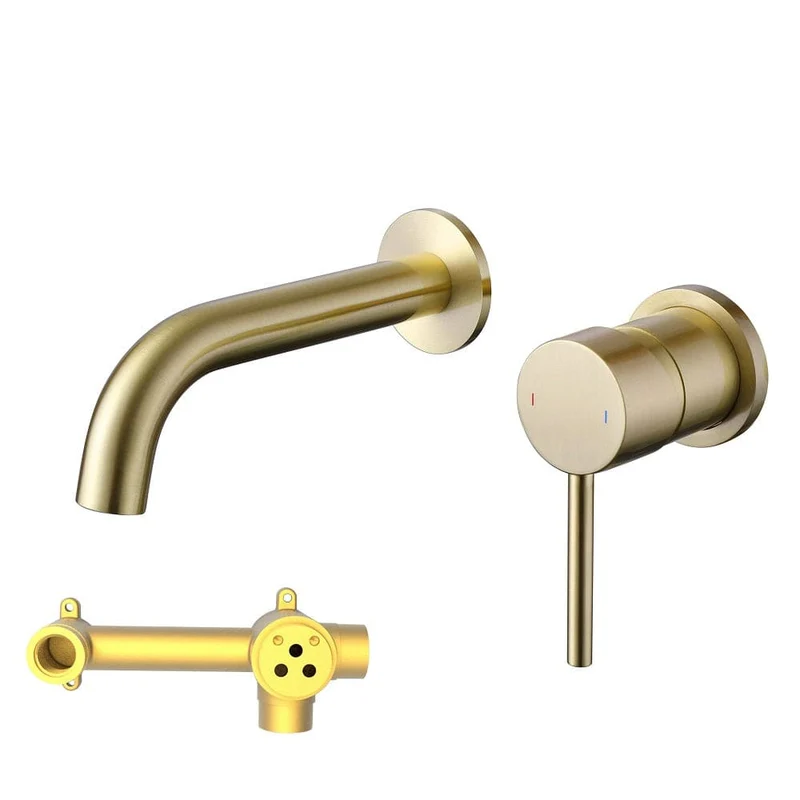 Grifo lavabo empotrado monomando PIZO dorado