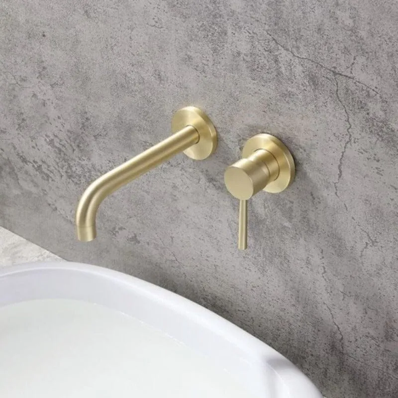Grifo lavabo empotrado monomando PIZO dorado