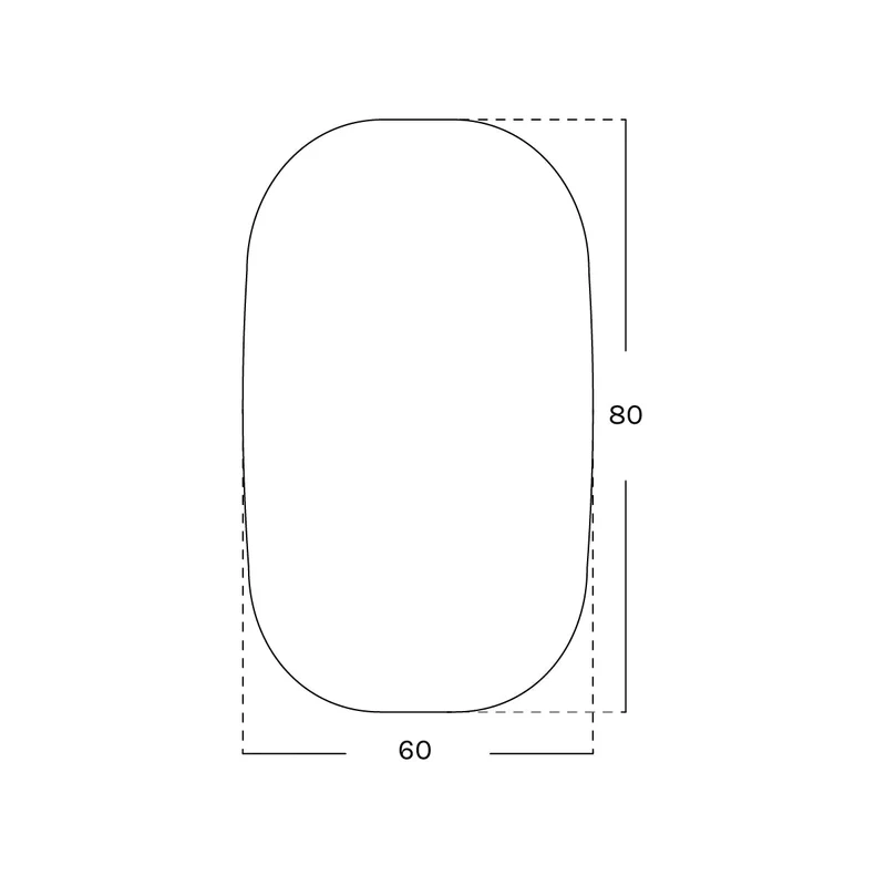 Espejo pared rectangular Apus Nol