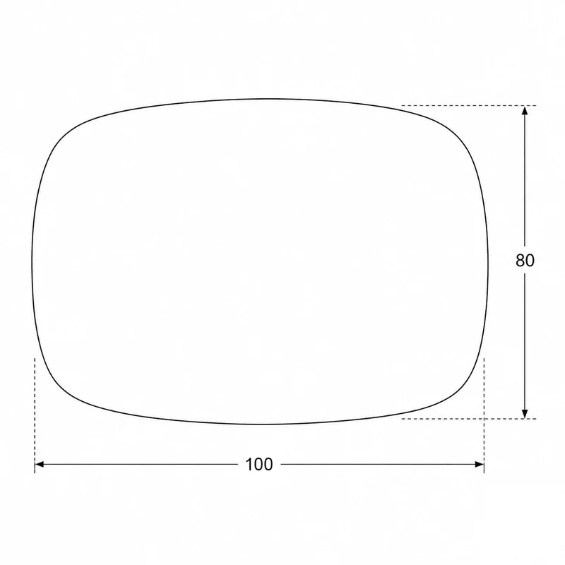 Espejo pared rectangular Apus Nol