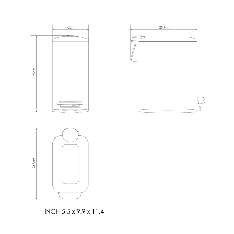 Papelera de diseño Essentials