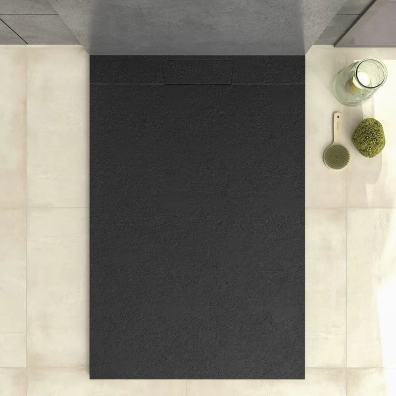 Plato de ducha resina VORTEX negro