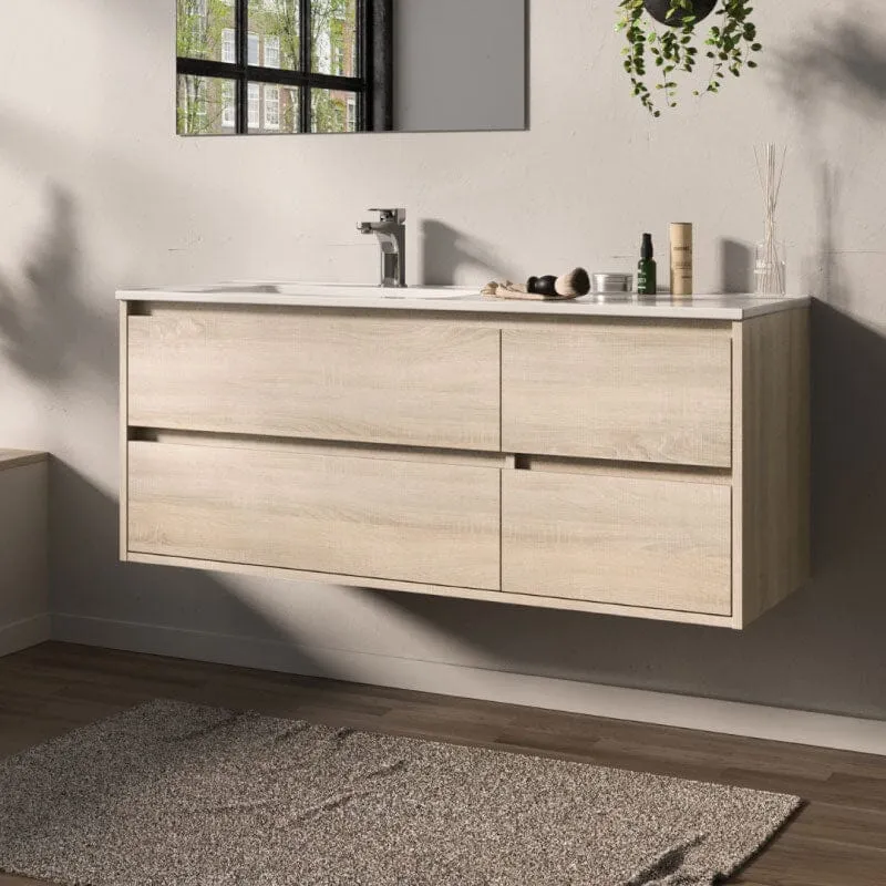 Mueble de Lavabo suspendido TUELA - 120 cm de ancho