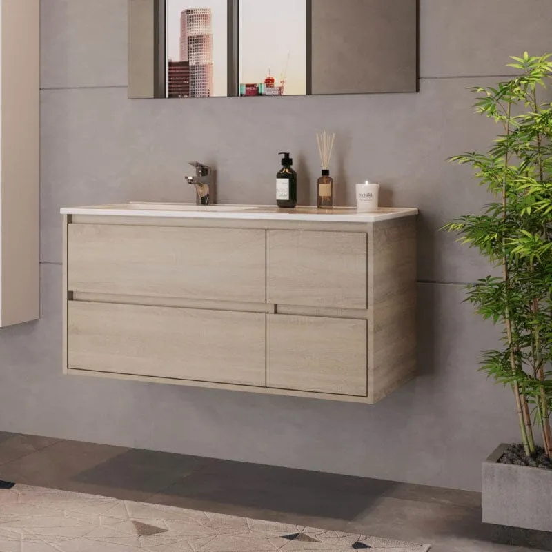 Mueble de Lavabo suspendido TUELA - 100 cm de ancho