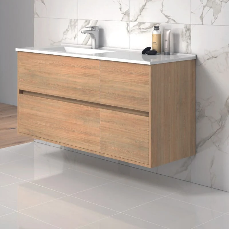 Mueble de Lavabo suspendido TUELA - 80 cm de ancho