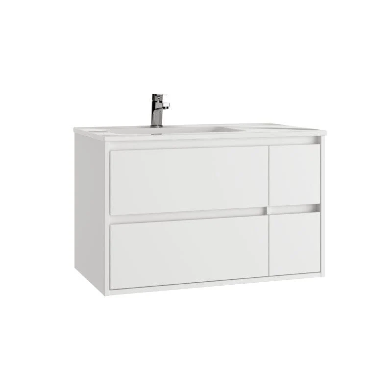 Mueble de Lavabo suspendido TUELA - 80 cm de ancho