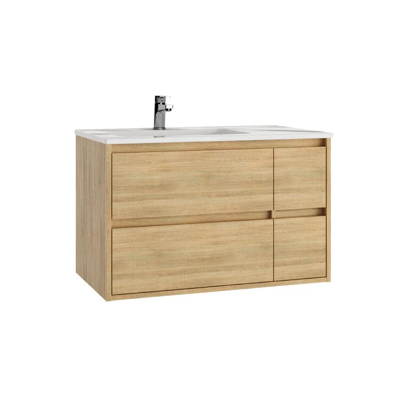 Mueble de Lavabo suspendido TUELA - 80 cm de ancho