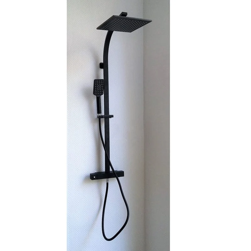 Columna de ducha termostática ACQUA negro mate, con tecnología Keepcool®