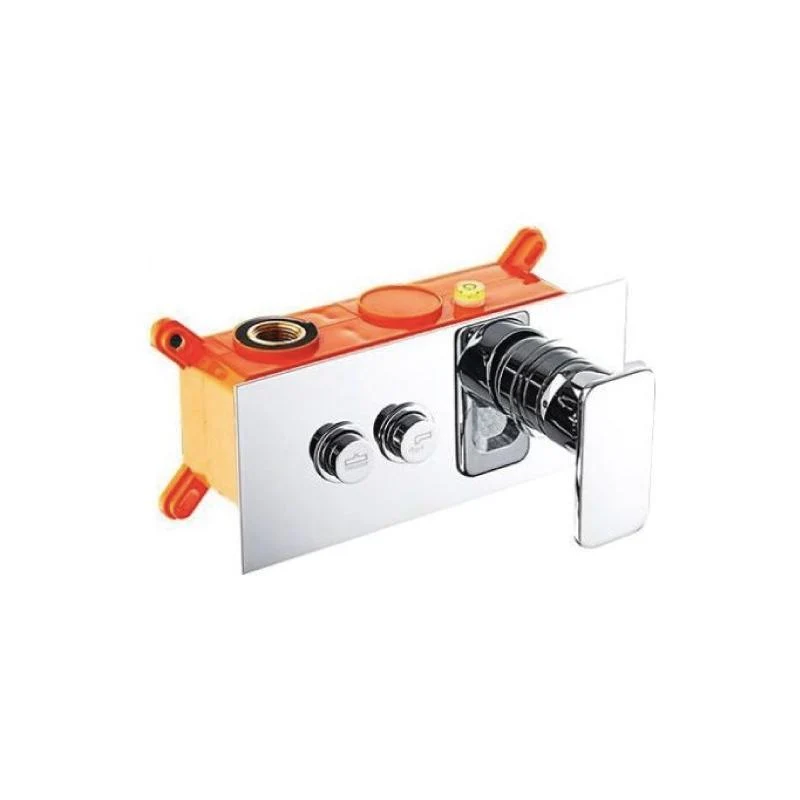 Oferta - Conjunto ducha monomando empotrado pared HACHE cromado