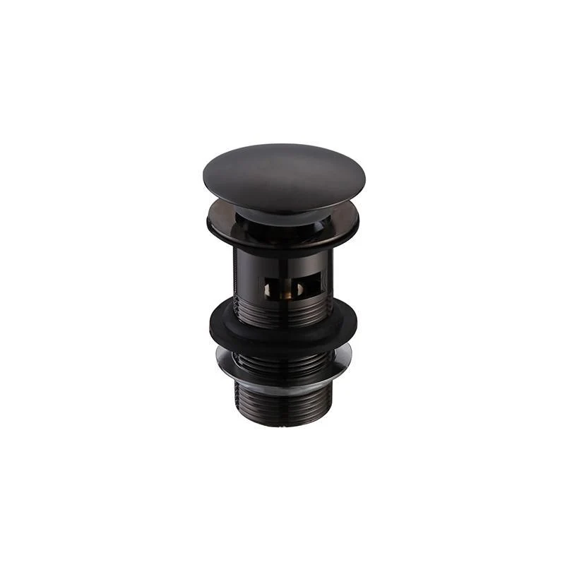 Oferta - Válvula negro mate para lavabos con rebosadero