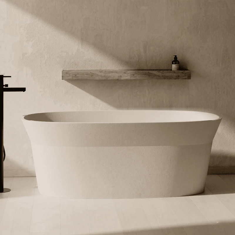 Bañera exenta Solid Surface moderna ARMONIS