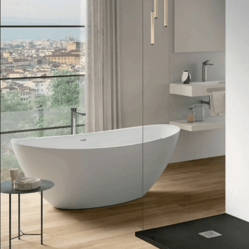 Bañera exenta Solid Surface moderna LUMERA