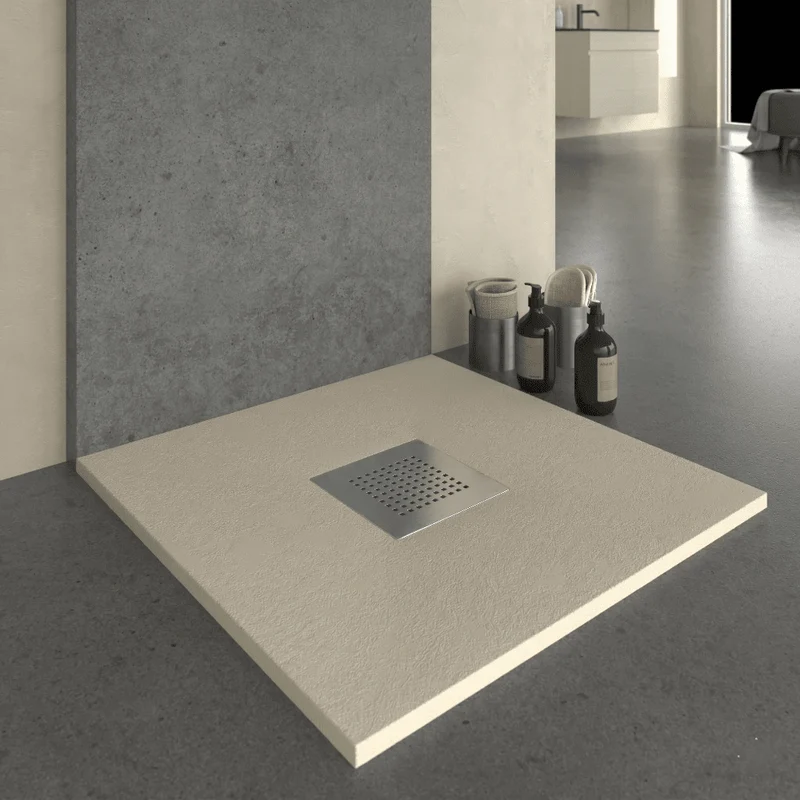 Plato de ducha resina SLATE crema