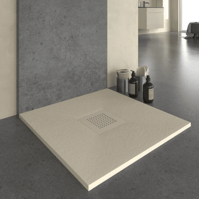 Plato de ducha resina SLATE crema