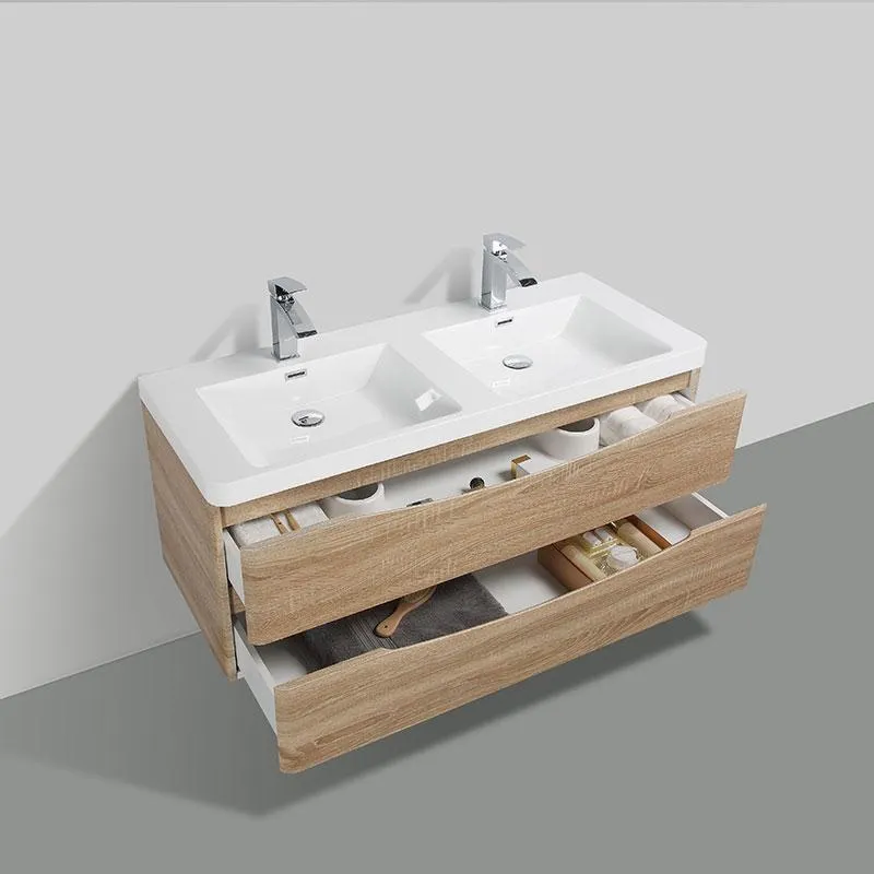 Oferta - Mueble 120 cm MONTADO - Roble Claro PIACENZA (SIN LAVABO)