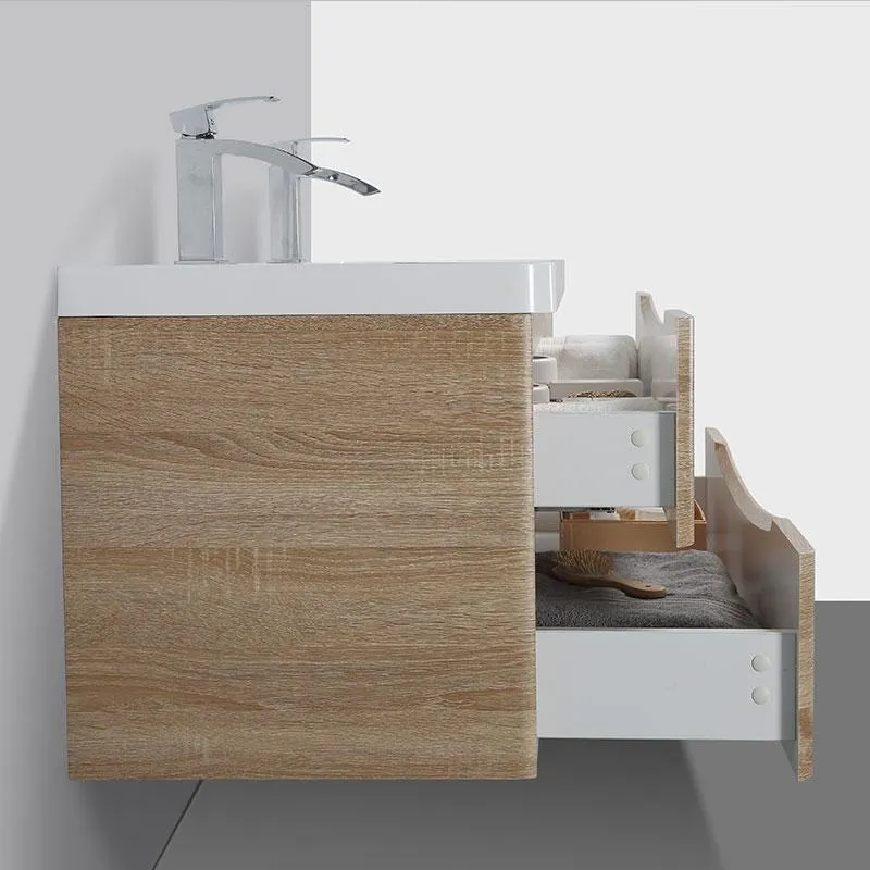 Oferta - Mueble 120 cm MONTADO - Roble Claro PIACENZA (SIN LAVABO)
