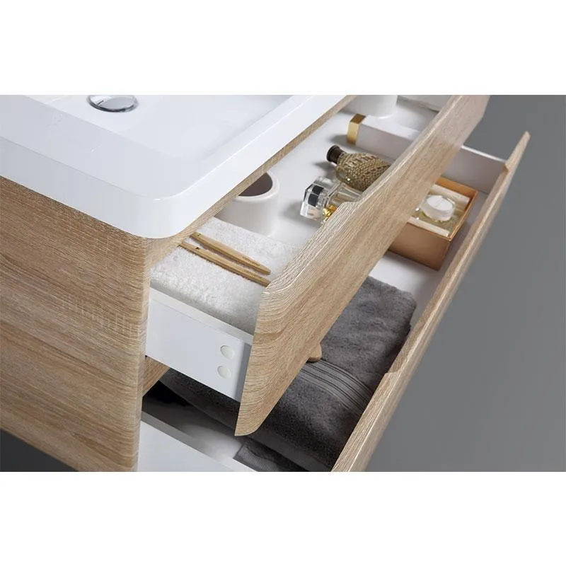 Oferta - Mueble 120 cm MONTADO - Roble Claro PIACENZA (SIN LAVABO)