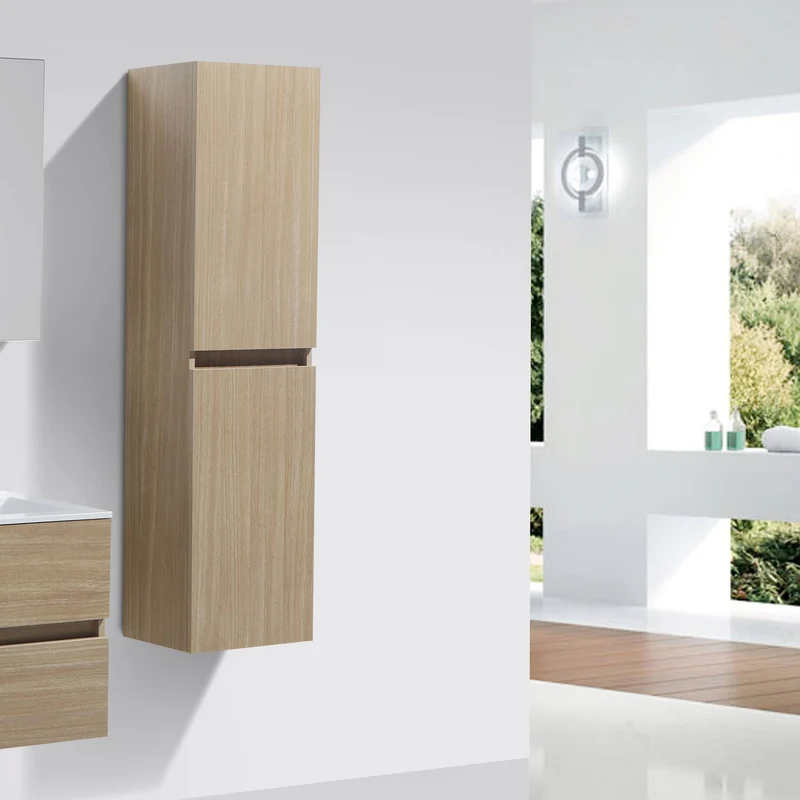Mueble auxiliar columna 150cm SIENA tinte Roble