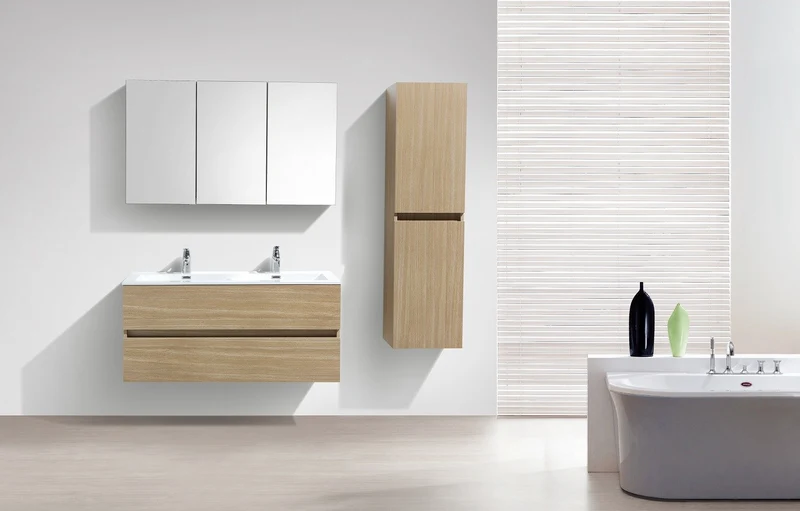 Mueble auxiliar columna 150cm SIENA tinte Roble