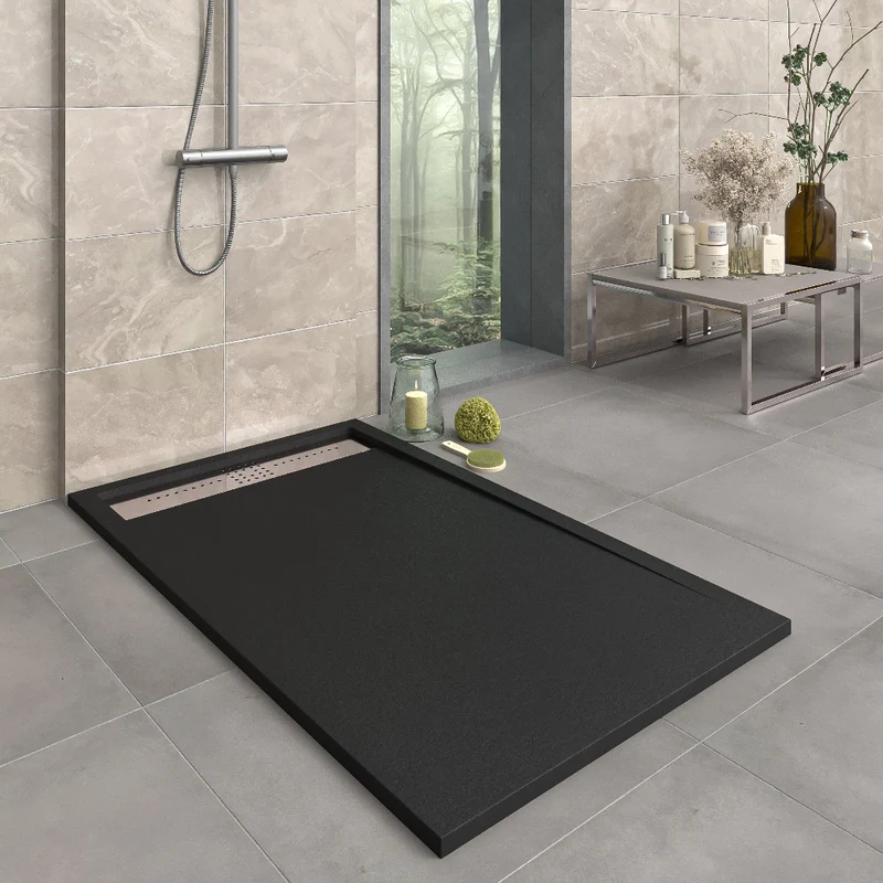 Plato de ducha resina ORION negro