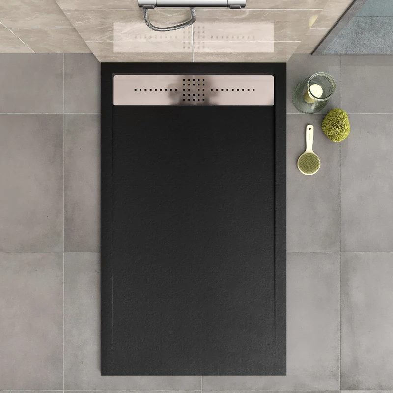 Plato de ducha resina ORION negro