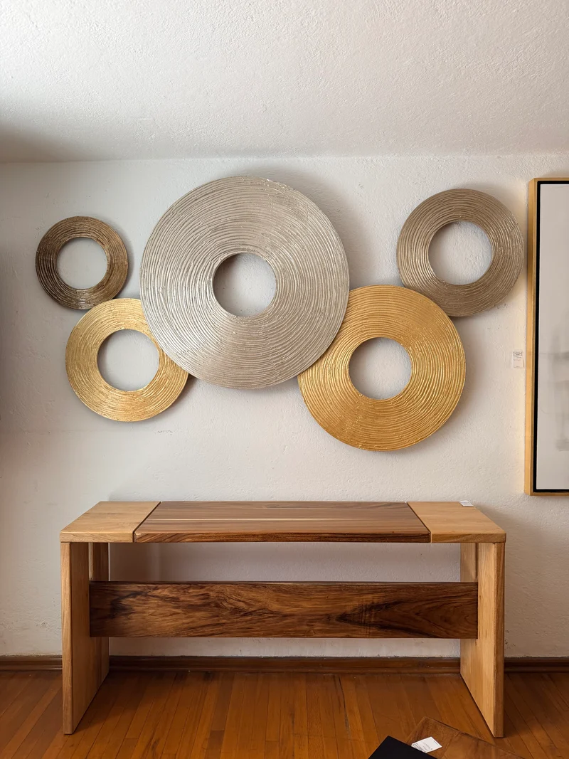 Set decorativo arte objeto COMPOSICIÓN 3 oros