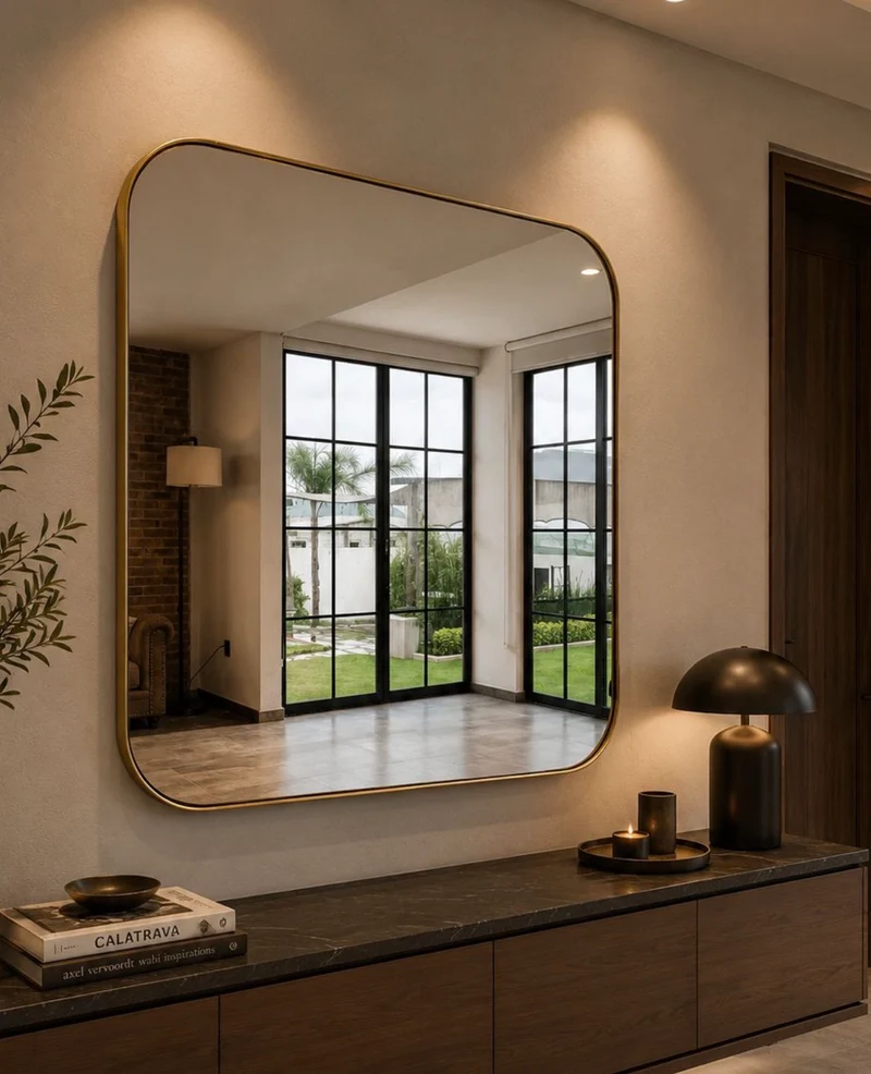 Espejo decorativo Frechen oro