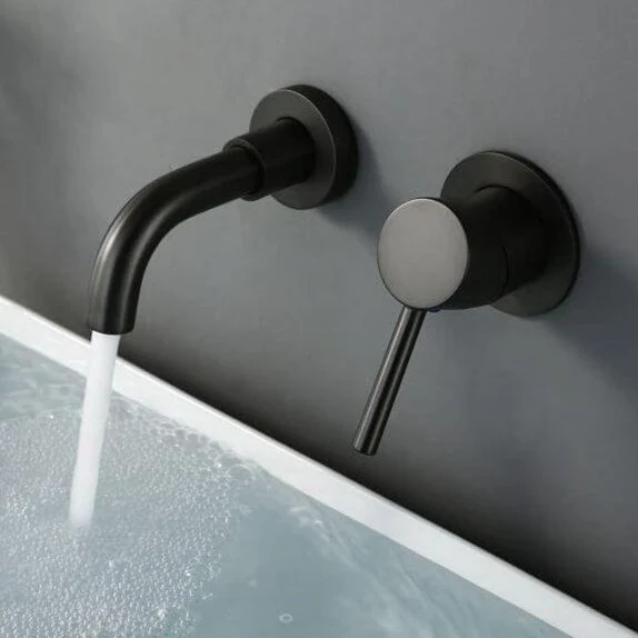 Grifo lavabo empotrado monomando BORACAY negro