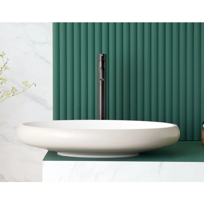Lavabo ovalado para encimera en Sanydur ESLIDA
