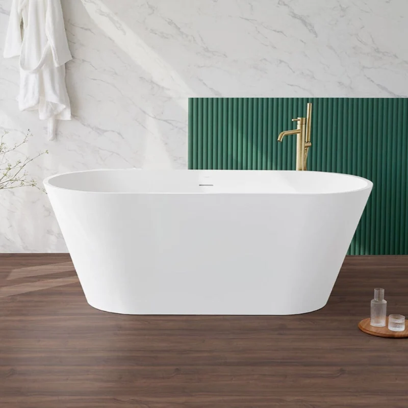 Bañera tipo isla de diseño ovalado en Sanydur MODERN