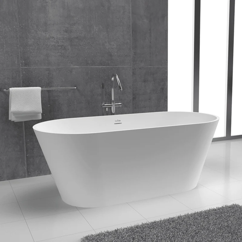 Bañera tipo isla de diseño ovalado en Sanydur MODERN