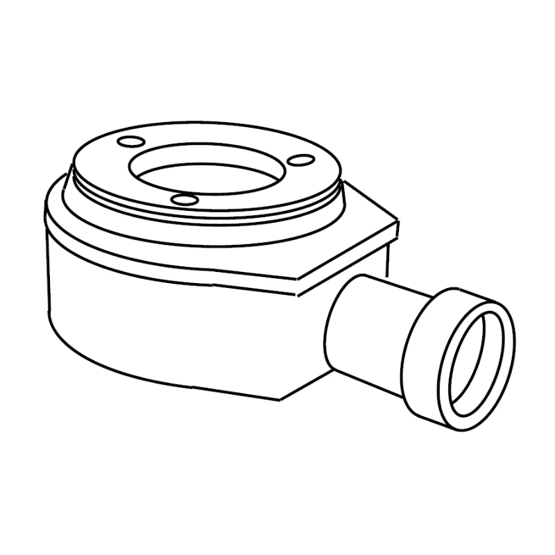 Válvula de desagüe horizontal Sanycces Ø90 mm para plato de ducha
