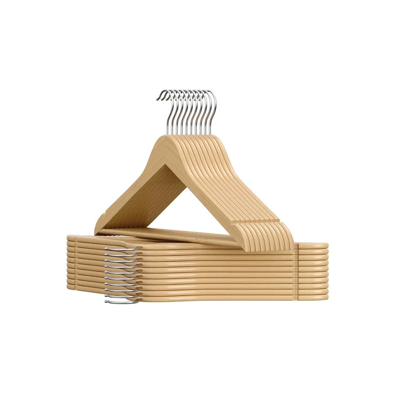 Percha de Madera Juego de Madera de Abedul para Chaquetas