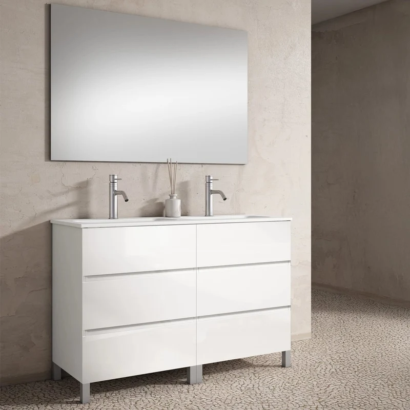 Mueble de baño con patas y lavabo Esencial