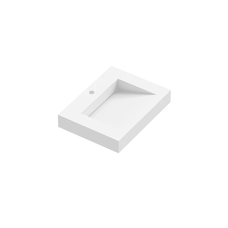 Lavabo solid surface con faldón Iris