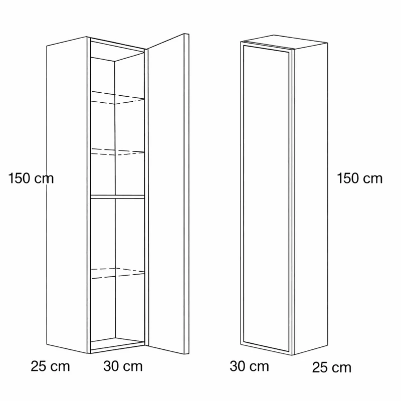 Armario para baño Blanca