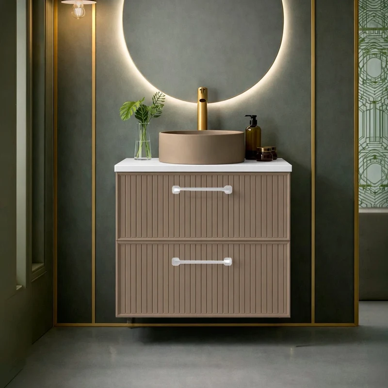 Mueble baño retro Blanca